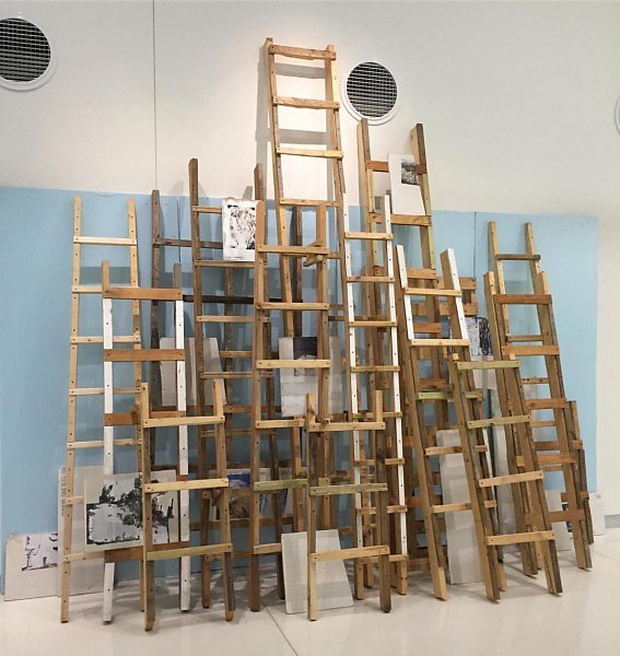 In Situ: Ladders, Diane Endres Ballweg Gallery, Madison, WI, 2016-2017