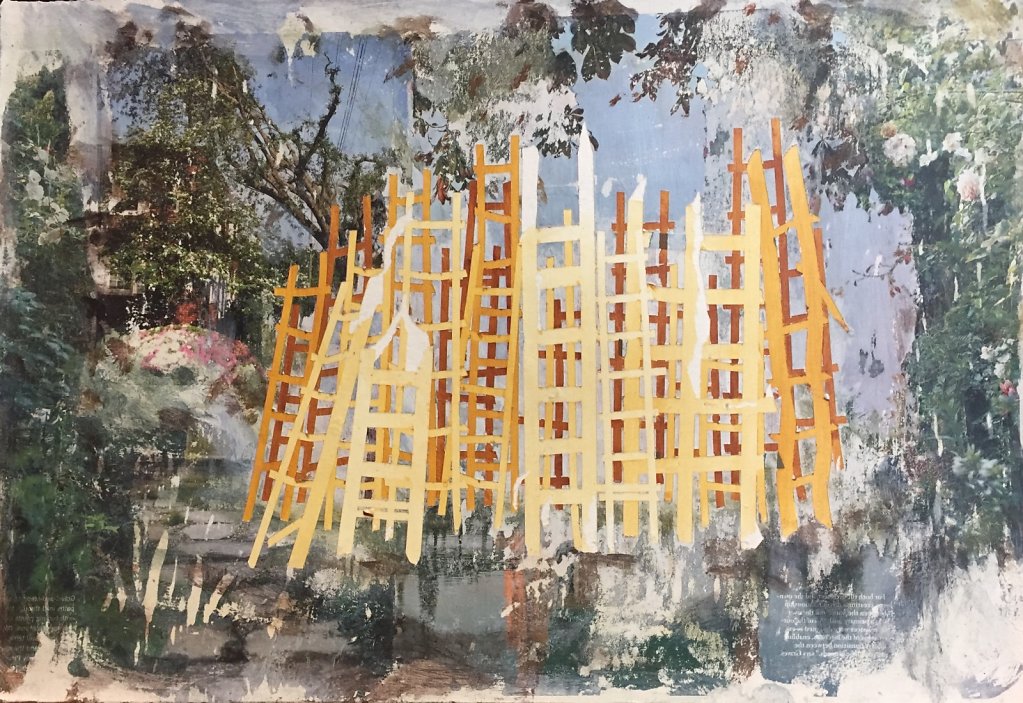 Untitled (Yellow Ladders), 2018