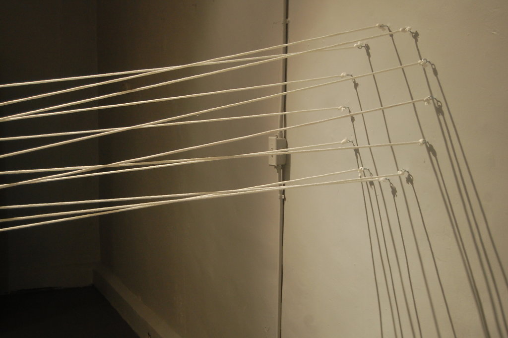 Collaboration with Angela Burkes, Site Specific installation at Twist Gallery, 2013