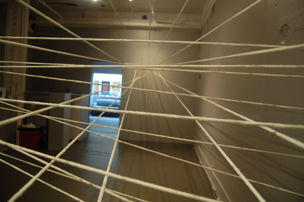 Collaboration with Angela Burkes, Site Specific installation at Twist Gallery, 2013