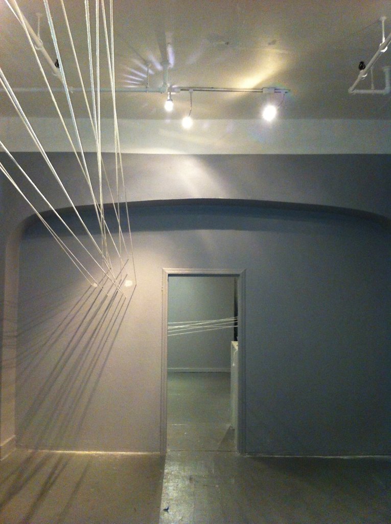 Collaboration with Angela Burkes, Site Specific installation at Twist Gallery, 2013