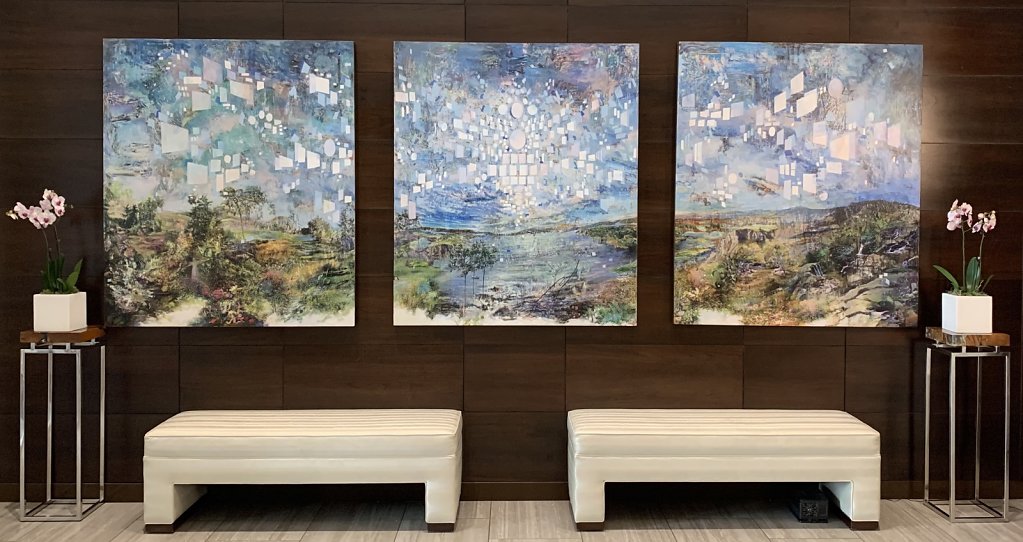 The Familiar Unknown, 2018 in situ at Viridian Condos, Nashville, TN 