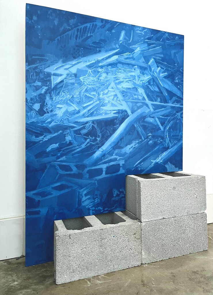 Material and Metaphor II, 2023 angled view